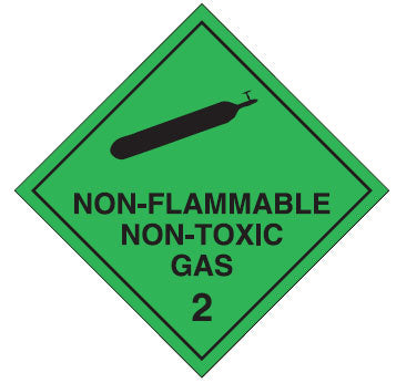 Label - Non-Flammable Non-Toxic Gas 2
