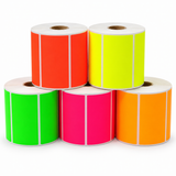 100mm x 50mm Fluoro Labels - Assorted Colours