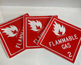 Label - Removable Flammable Gas 2 Sheets
