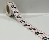 Label - Fragile Handling Glass