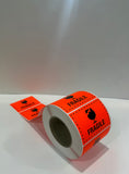 Label - ‘Fragile’ Broken Glass