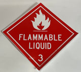 Label - Removable Flammable Liquid 3 Sheets