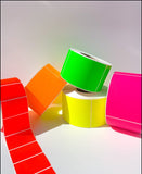 Fluoro Label - 100mm x 50mm Fluoro Labels
