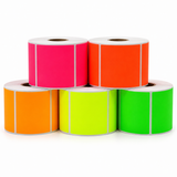 100mm x 150mm Fluoro Labels - Assorted Colours