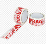 Tape - Fragile Packing Tape White Red 48mm x 100m 45u