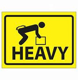 Label - "Heavy" 100mm x 100mm.