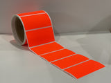 100mm x 50mm Fluoro Labels - Assorted Colours