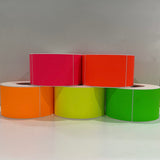 100mm x 150mm Fluoro Labels - Assorted Colours
