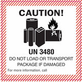 Label - Caution Lithium Battery