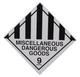 Label - Miscellaneous Dangerous Goods 9