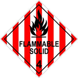 Label - Flammable Solid 4