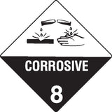 Label - Corrosive 8