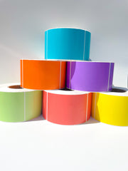 100mm x 150mm Coloured Direct Thermal Labels - Assorted Colours