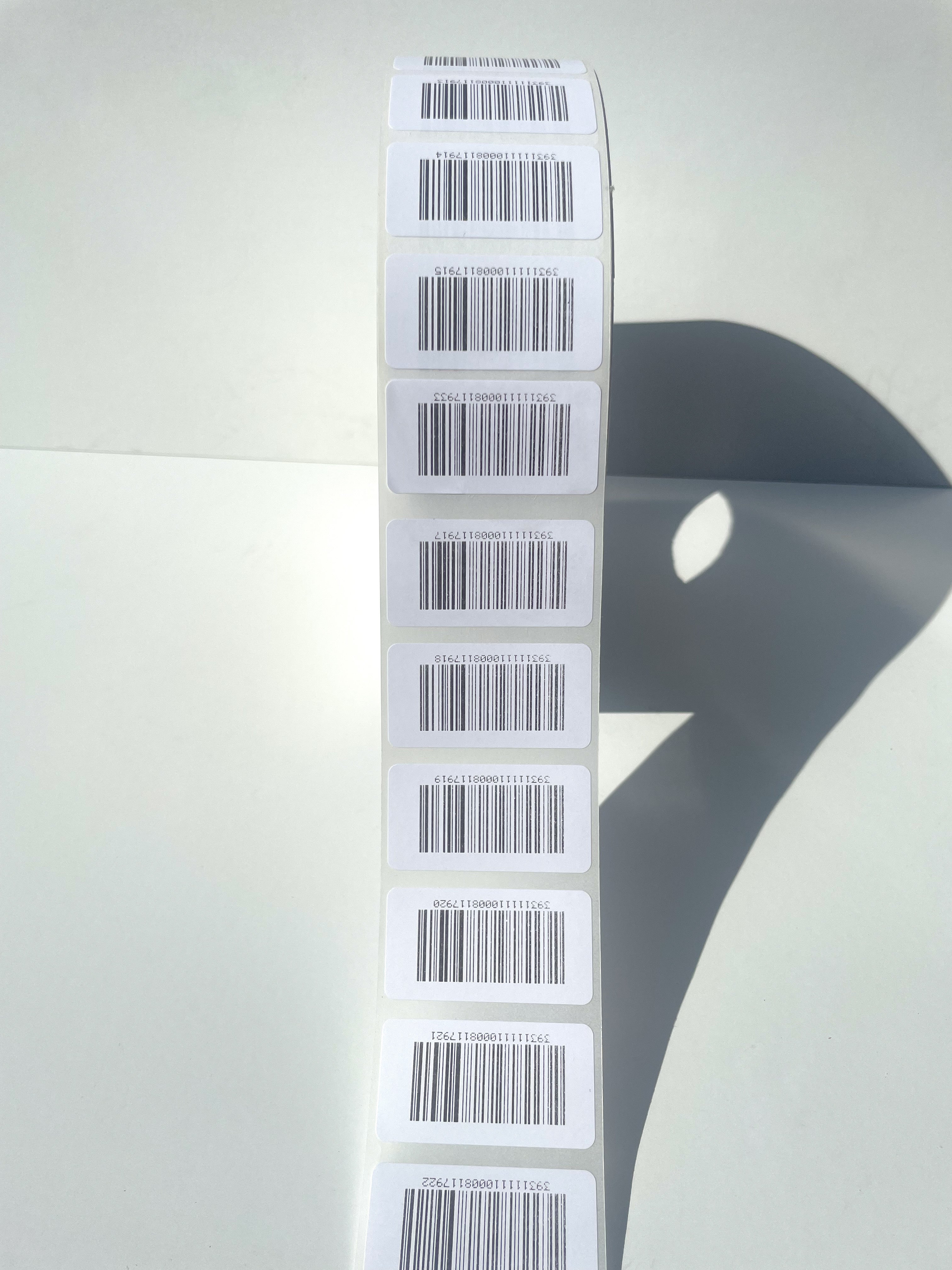 Label - Pre-Printed Various Barcode - 48mm x 25mm – All Types Labels