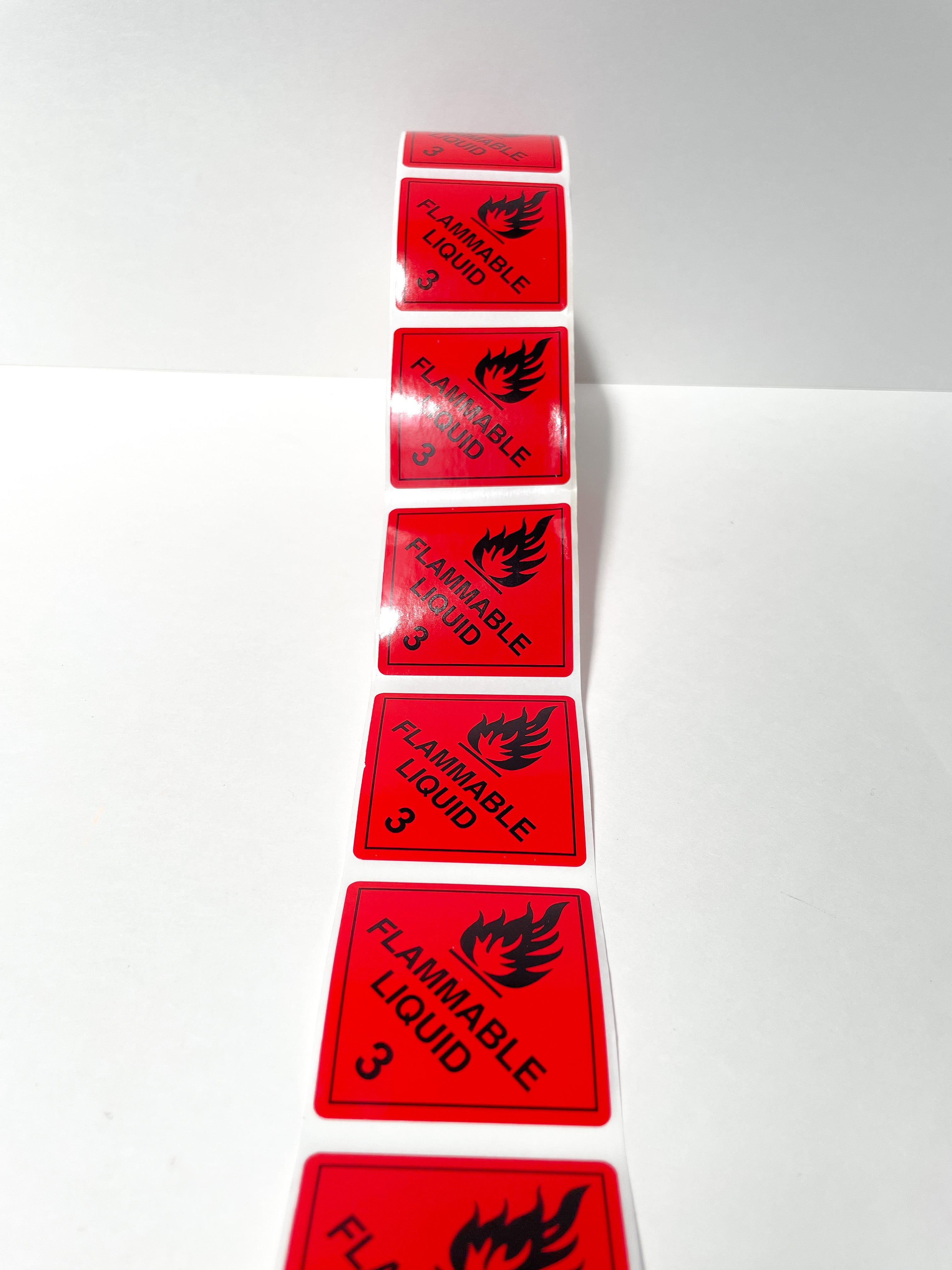 Flammable Liquid 3 Labels | All Types Labels